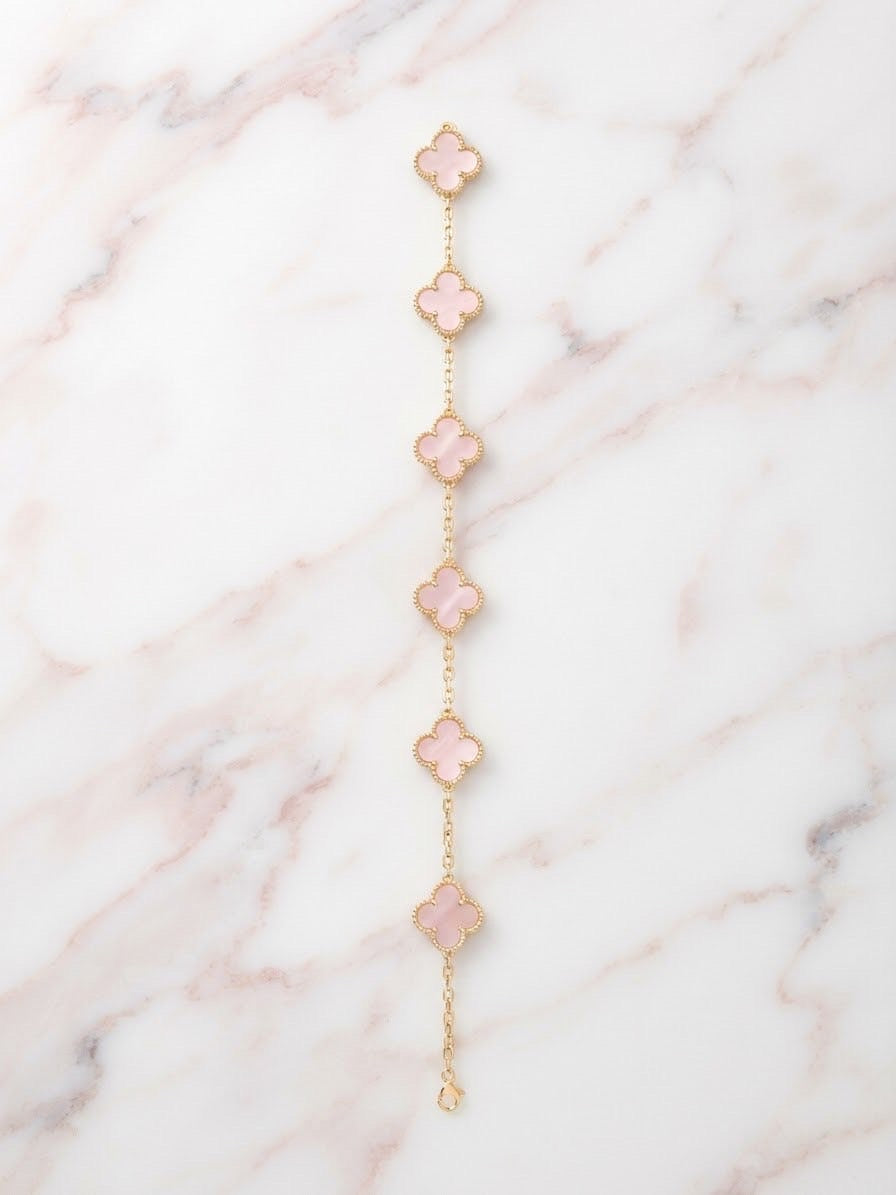 Bracelet Trèfle Litchi
