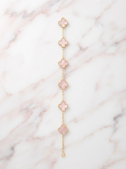 Bracelet Trèfle Litchi